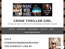 Tablet Screenshot of crimethrillergirl.com